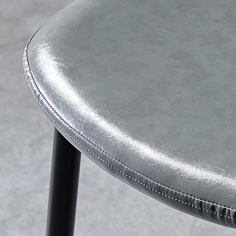 Nordic Style Dining Chairs Armless Side Chairs for Kitchen with Metal Legs Clearhalo ' kitchen&dining_furn' 'Dining Chairs' 'Dining Tables & Seating' 'dining_chair' 'furn' 'furn_dining_chair' 'Furniture' 'furniture_dining_chair' 'Kitchen & Dining Furniture' 'kitchen' 4317700