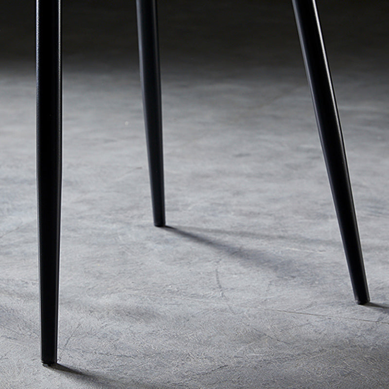 Nordic Style Dining Chairs Armless Side Chairs for Kitchen with Metal Legs Clearhalo ' kitchen&dining_furn' 'Dining Chairs' 'Dining Tables & Seating' 'dining_chair' 'furn' 'furn_dining_chair' 'Furniture' 'furniture_dining_chair' 'Kitchen & Dining Furniture' 'kitchen' 4317707