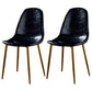 Nordic Style Dining Chairs Armless Side Chairs for Kitchen with Metal Legs Black 2 Piece Set Brass Gold Clearhalo ' kitchen&dining_furn' 'Dining Chairs' 'Dining Tables & Seating' 'dining_chair' 'furn' 'furn_dining_chair' 'Furniture' 'furniture_dining_chair' 'Kitchen & Dining Furniture' 'kitchen' 4317712