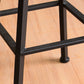 Industrial Leather Wood Counter Bar Stool Armless Adjustable Height Stool Clearhalo 'Bar Furniture' 'Bar Stools' 'bar_stools' 'furn' 'furn_bar_stools' 'furniture_bar_stools' 'Kitchen & Dining Furniture' 'kitchen&dining_furn' 'kitchen' 'kitchen_furn' Furniture' 4321002