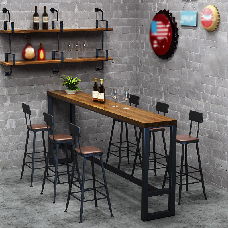 Industrial Distressed Bar Stool Bristol Bar Stool Leather with Cushion Clearhalo 'Bar Furniture' 'Bar Stools' 'bar_stools' 'furn' 'furn_bar_stools' 'furniture_bar_stools' 'Kitchen & Dining Furniture' 'kitchen&dining_furn' 'kitchen' 'kitchen_furn' Furniture' 4321035