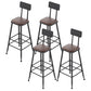 Industrial Distressed Bar Stool Bristol Bar Stool Leather with Cushion 4 Piece Set Square Clearhalo 'Bar Furniture' 'Bar Stools' 'bar_stools' 'furn' 'furn_bar_stools' 'furniture_bar_stools' 'Kitchen & Dining Furniture' 'kitchen&dining_furn' 'kitchen' 'kitchen_furn' Furniture' 4321036
