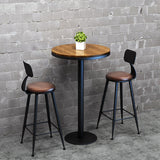 Industrial Distressed Bar Stool Bristol Bar Stool Leather with Cushion Clearhalo 'Bar Furniture' 'Bar Stools' 'bar_stools' 'furn' 'furn_bar_stools' 'furniture_bar_stools' 'Kitchen & Dining Furniture' 'kitchen&dining_furn' 'kitchen' 'kitchen_furn' Furniture' 4321039