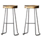Industrial Backless and Armless Bar Stool Wooden Counter Stool 2 Piece Set Clearhalo 'Bar Furniture' 'Bar Stools' 'bar_stools' 'furn' 'furn_bar_stools' 'furniture_bar_stools' 'Kitchen & Dining Furniture' 'kitchen&dining_furn' 'kitchen' 'kitchen_furn' Furniture' 4321047