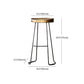 Industrial Backless and Armless Bar Stool Wooden Counter Stool Clearhalo 'Bar Furniture' 'Bar Stools' 'bar_stools' 'furn' 'furn_bar_stools' 'furniture_bar_stools' 'Kitchen & Dining Furniture' 'kitchen&dining_furn' 'kitchen' 'kitchen_furn' Furniture' 4321057