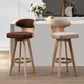 Modern Bar Stool Rubber Wooden Backrest Barstools with Soles Swivel Cushions Clearhalo 'Bar Furniture' 'Bar Stools' 'bar_stools' 'furn' 'furn_bar_stools' 'furniture_bar_stools' 'Kitchen & Dining Furniture' 'kitchen&dining_furn' 'kitchen' 'kitchen_furn' Furniture' 4321170