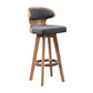 Modern Bar Stool Rubber Wooden Backrest Barstools with Soles Swivel Cushions Grey 1 Piece Clearhalo 'Bar Furniture' 'Bar Stools' 'bar_stools' 'furn' 'furn_bar_stools' 'furniture_bar_stools' 'Kitchen & Dining Furniture' 'kitchen&dining_furn' 'kitchen' 'kitchen_furn' Furniture' 4321180