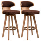 Modern Bar Stool Rubber Wooden Backrest Barstools with Soles Swivel Cushions Coffee 2 Piece Set Clearhalo 'Bar Furniture' 'Bar Stools' 'bar_stools' 'furn' 'furn_bar_stools' 'furniture_bar_stools' 'Kitchen & Dining Furniture' 'kitchen&dining_furn' 'kitchen' 'kitchen_furn' Furniture' 4321182