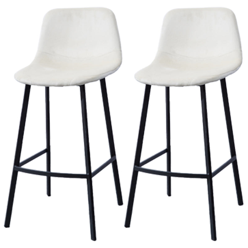 PU Leather Barstools Industrial Living Room Black Bar and Counter Stool Gloss White 2 Piece Set Bar Stool(30"H) Clearhalo 'Bar Furniture' 'Bar Stools' 'bar_stools' 'furn' 'furn_bar_stools' 'furniture_bar_stools' 'Kitchen & Dining Furniture' 'kitchen&dining_furn' 'kitchen' 'kitchen_furn' Furniture' 4321227