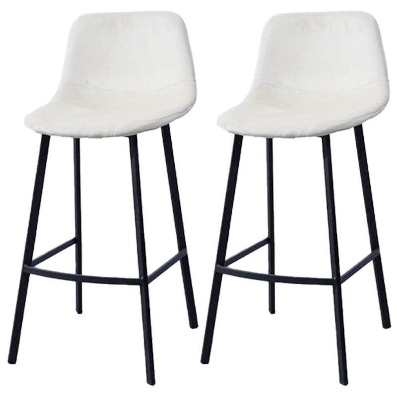 PU Leather Barstools Industrial Living Room Black Bar and Counter Stool White 2 Piece Set Counter Stool(26"H) Clearhalo 'Bar Furniture' 'Bar Stools' 'bar_stools' 'furn' 'furn_bar_stools' 'furniture_bar_stools' 'Kitchen & Dining Furniture' 'kitchen&dining_furn' 'kitchen' 'kitchen_furn' Furniture' 4321239