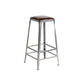 Industrial Bristol Bar and Counter Stool Vintage Brown with Iron Backless 1 Piece Bar Stool(30"H) Clearhalo 'Bar Furniture' 'Bar Stools' 'bar_stools' 'furn' 'furn_bar_stools' 'furniture_bar_stools' 'Kitchen & Dining Furniture' 'kitchen&dining_furn' 'kitchen' 'kitchen_furn' Furniture' 4321280