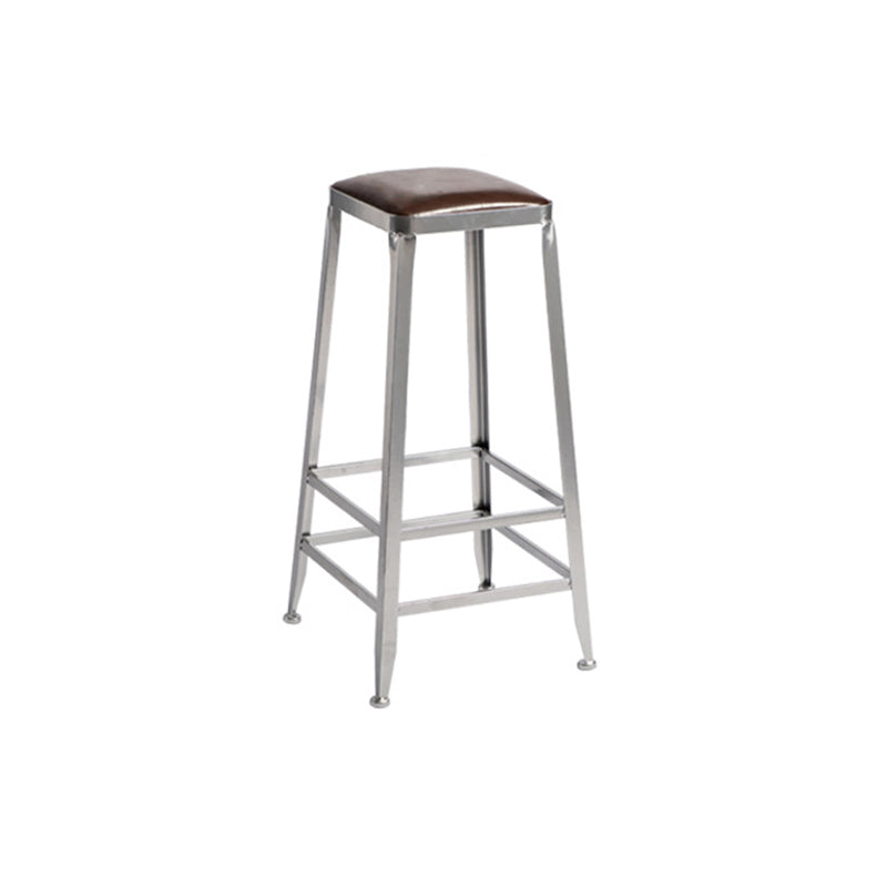 Industrial Bristol Bar and Counter Stool Vintage Brown with Iron Backless 1 Piece Bar Stool(31"H) Clearhalo 'Bar Furniture' 'Bar Stools' 'bar_stools' 'furn' 'furn_bar_stools' 'furniture_bar_stools' 'Kitchen & Dining Furniture' 'kitchen&dining_furn' 'kitchen' 'kitchen_furn' Furniture' 4321282
