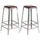 Industrial Bristol Bar and Counter Stool Vintage Brown with Iron Backless 2 Piece Set Bar Stool(30"H) Clearhalo 'Bar Furniture' 'Bar Stools' 'bar_stools' 'furn' 'furn_bar_stools' 'furniture_bar_stools' 'Kitchen & Dining Furniture' 'kitchen&dining_furn' 'kitchen' 'kitchen_furn' Furniture' 4321291