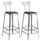 Industrial Bristol Bar and Counter Stool Vintage Brown with Iron With Back 2 Piece Set Bar Stool(30"H) Clearhalo 'Bar Furniture' 'Bar Stools' 'bar_stools' 'furn' 'furn_bar_stools' 'furniture_bar_stools' 'Kitchen & Dining Furniture' 'kitchen&dining_furn' 'kitchen' 'kitchen_furn' Furniture' 4321294