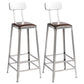 Industrial Bristol Bar and Counter Stool Vintage Brown with Iron With Back 2 Piece Set Bar Stool(31"H) Clearhalo 'Bar Furniture' 'Bar Stools' 'bar_stools' 'furn' 'furn_bar_stools' 'furniture_bar_stools' 'Kitchen & Dining Furniture' 'kitchen&dining_furn' 'kitchen' 'kitchen_furn' Furniture' 4321295