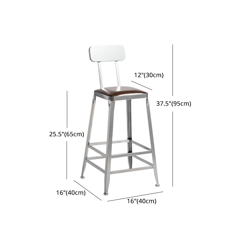 Industrial Bristol Bar and Counter Stool Vintage Brown with Iron Clearhalo 'Bar Furniture' 'Bar Stools' 'bar_stools' 'furn' 'furn_bar_stools' 'furniture_bar_stools' 'Kitchen & Dining Furniture' 'kitchen&dining_furn' 'kitchen' 'kitchen_furn' Furniture' 4321302