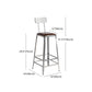 Industrial Bristol Bar and Counter Stool Vintage Brown with Iron Clearhalo 'Bar Furniture' 'Bar Stools' 'bar_stools' 'furn' 'furn_bar_stools' 'furniture_bar_stools' 'Kitchen & Dining Furniture' 'kitchen&dining_furn' 'kitchen' 'kitchen_furn' Furniture' 4321304