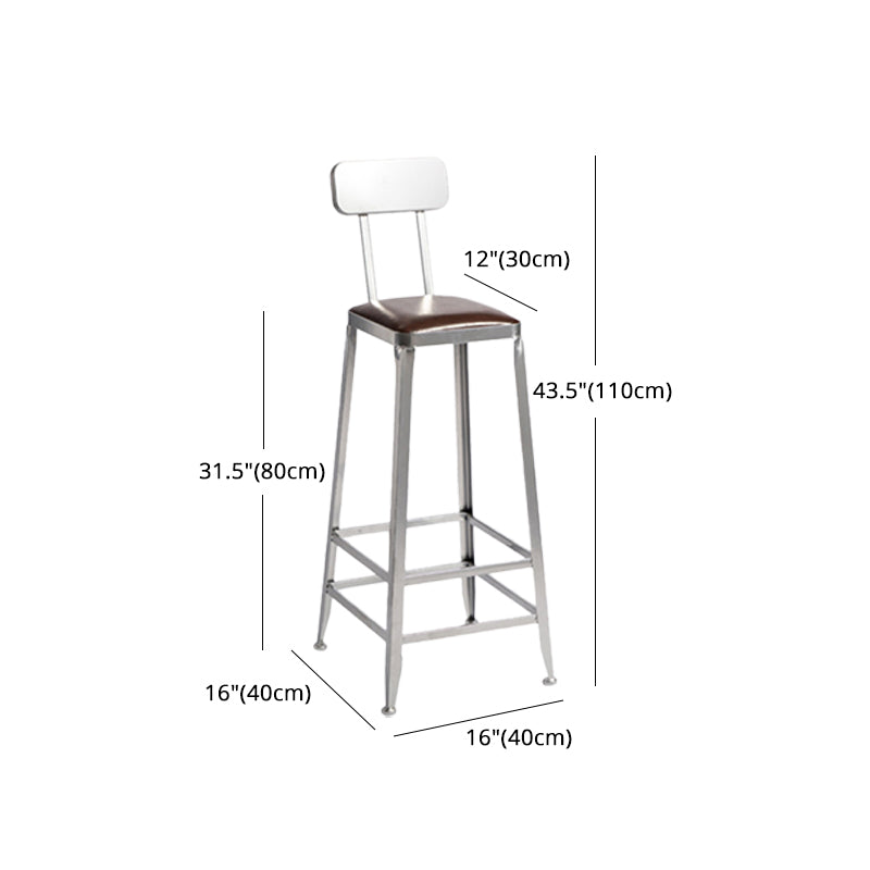 Industrial Bristol Bar and Counter Stool Vintage Brown with Iron Clearhalo 'Bar Furniture' 'Bar Stools' 'bar_stools' 'furn' 'furn_bar_stools' 'furniture_bar_stools' 'Kitchen & Dining Furniture' 'kitchen&dining_furn' 'kitchen' 'kitchen_furn' Furniture' 4321306