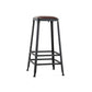 Iron Bar and Counter Stool Industrial Indoor Vintage Brown Counter Height Stools Backless 1 Piece Bar Stool(30"H) Clearhalo 'Bar Furniture' 'Bar Stools' 'bar_stools' 'furn' 'furn_bar_stools' 'furniture_bar_stools' 'Kitchen & Dining Furniture' 'kitchen&dining_furn' 'kitchen' 'kitchen_furn' Furniture' 4321313
