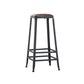 Iron Bar and Counter Stool Industrial Indoor Vintage Brown Counter Height Stools Backless 1 Piece Bar Stool(31"H) Clearhalo 'Bar Furniture' 'Bar Stools' 'bar_stools' 'furn' 'furn_bar_stools' 'furniture_bar_stools' 'Kitchen & Dining Furniture' 'kitchen&dining_furn' 'kitchen' 'kitchen_furn' Furniture' 4321315