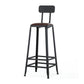 Iron Bar and Counter Stool Industrial Indoor Vintage Brown Counter Height Stools Clearhalo 'Bar Furniture' 'Bar Stools' 'bar_stools' 'furn' 'furn_bar_stools' 'furniture_bar_stools' 'Kitchen & Dining Furniture' 'kitchen&dining_furn' 'kitchen' 'kitchen_furn' Furniture' 4321316