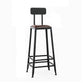 Iron Bar and Counter Stool Industrial Indoor Vintage Brown Counter Height Stools With Back 1 Piece Bar Stool(31"H) Clearhalo 'Bar Furniture' 'Bar Stools' 'bar_stools' 'furn' 'furn_bar_stools' 'furniture_bar_stools' 'Kitchen & Dining Furniture' 'kitchen&dining_furn' 'kitchen' 'kitchen_furn' Furniture' 4321323