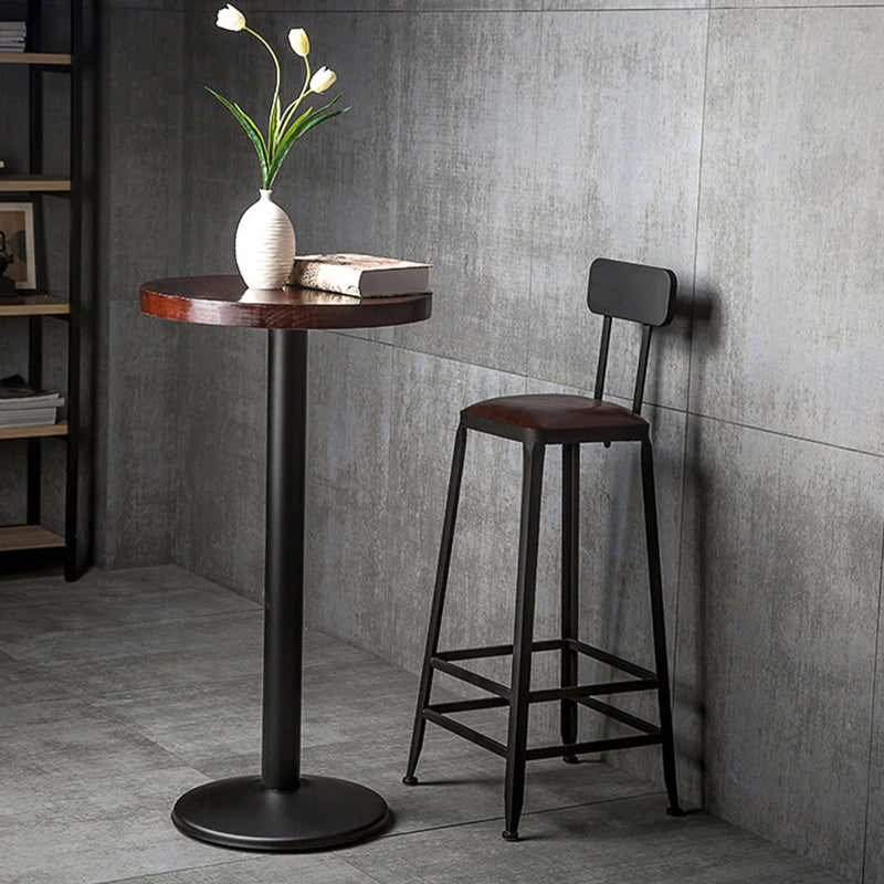 Iron Bar and Counter Stool Industrial Indoor Vintage Brown Counter Height Stools Clearhalo 'Bar Furniture' 'Bar Stools' 'bar_stools' 'furn' 'furn_bar_stools' 'furniture_bar_stools' 'Kitchen & Dining Furniture' 'kitchen&dining_furn' 'kitchen' 'kitchen_furn' Furniture' 4321326