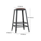 Iron Bar and Counter Stool Industrial Indoor Vintage Brown Counter Height Stools Clearhalo 'Bar Furniture' 'Bar Stools' 'bar_stools' 'furn' 'furn_bar_stools' 'furniture_bar_stools' 'Kitchen & Dining Furniture' 'kitchen&dining_furn' 'kitchen' 'kitchen_furn' Furniture' 4321345