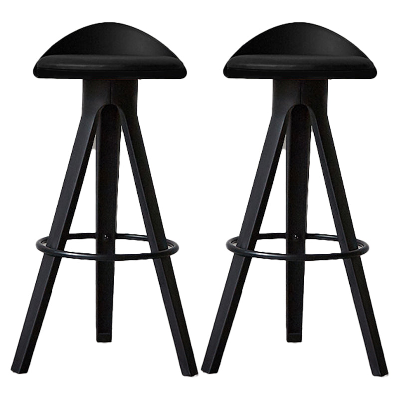 Industrial Padded Feet Barstools Bar Business Counter Height Stools Black 2 Piece Set Clearhalo 'Bar Furniture' 'Bar Stools' 'bar_stools' 'furn' 'furn_bar_stools' 'furniture_bar_stools' 'Kitchen & Dining Furniture' 'kitchen&dining_furn' 'kitchen' 'kitchen_furn' Furniture' 4321356