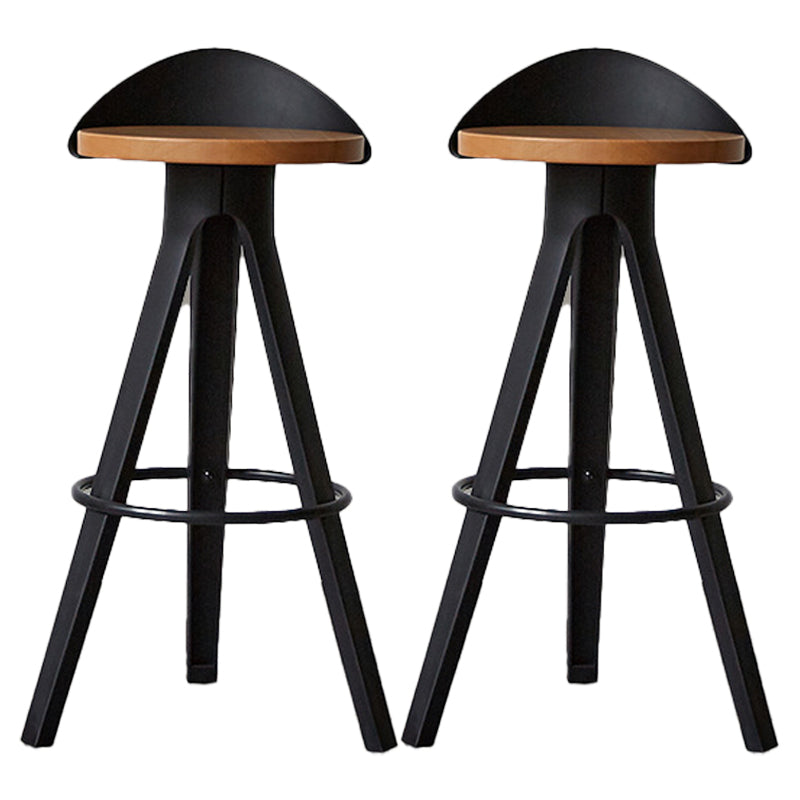 Industrial Padded Feet Barstools Bar Business Counter Height Stools Khaki 2 Piece Set Clearhalo 'Bar Furniture' 'Bar Stools' 'bar_stools' 'furn' 'furn_bar_stools' 'furniture_bar_stools' 'Kitchen & Dining Furniture' 'kitchen&dining_furn' 'kitchen' 'kitchen_furn' Furniture' 4321358