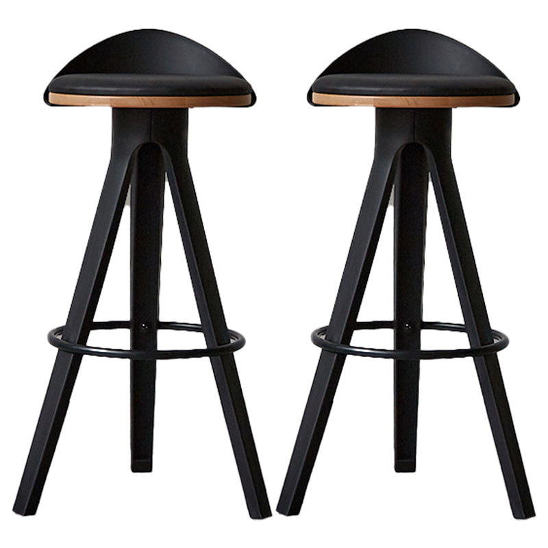 Industrial Padded Feet Barstools Bar Business Counter Height Stools Natural 2 Piece Set Clearhalo 'Bar Furniture' 'Bar Stools' 'bar_stools' 'furn' 'furn_bar_stools' 'furniture_bar_stools' 'Kitchen & Dining Furniture' 'kitchen&dining_furn' 'kitchen' 'kitchen_furn' Furniture' 4321360