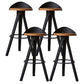 Industrial Padded Feet Barstools Bar Business Counter Height Stools Khaki 4 Piece Set Clearhalo 'Bar Furniture' 'Bar Stools' 'bar_stools' 'furn' 'furn_bar_stools' 'furniture_bar_stools' 'Kitchen & Dining Furniture' 'kitchen&dining_furn' 'kitchen' 'kitchen_furn' Furniture' 4321362