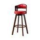 30.4" Scandinavian Bar Barstools Living Room Bar and Counter Stool with Solid Wood Red Brown 1 Piece Clearhalo 'Bar Furniture' 'Bar Stools' 'bar_stools' 'furn' 'furn_bar_stools' 'furniture_bar_stools' 'Kitchen & Dining Furniture' 'kitchen&dining_furn' 'kitchen' 'kitchen_furn' Furniture' 4321367