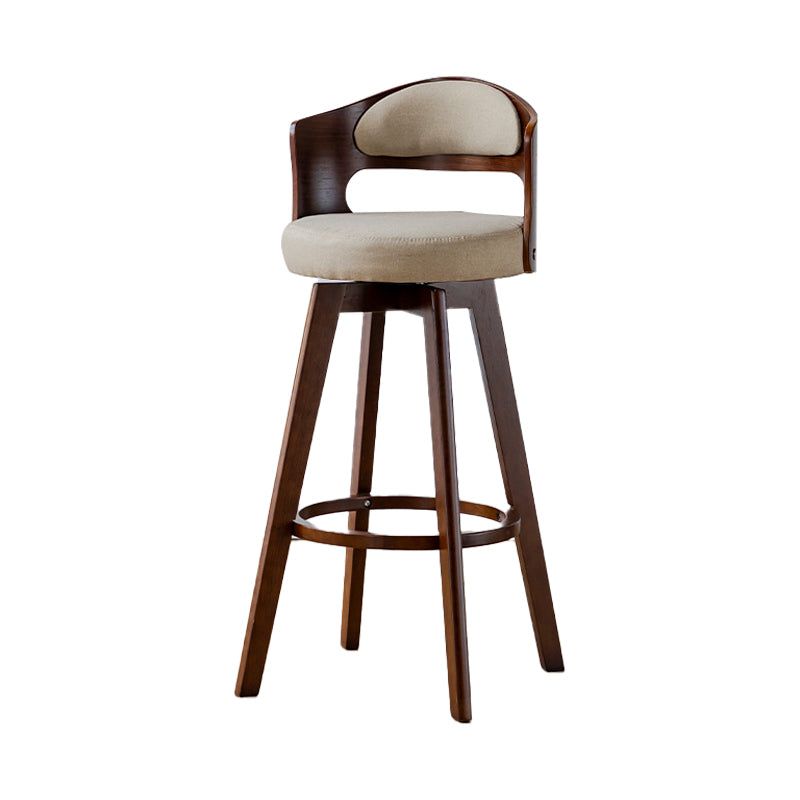 30.4" Scandinavian Bar Barstools Living Room Bar and Counter Stool with Solid Wood Khaki Brown 1 Piece Clearhalo 'Bar Furniture' 'Bar Stools' 'bar_stools' 'furn' 'furn_bar_stools' 'furniture_bar_stools' 'Kitchen & Dining Furniture' 'kitchen&dining_furn' 'kitchen' 'kitchen_furn' Furniture' 4321371