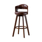 30.4" Scandinavian Bar Barstools Living Room Bar and Counter Stool with Solid Wood Brown Brown 1 Piece Clearhalo 'Bar Furniture' 'Bar Stools' 'bar_stools' 'furn' 'furn_bar_stools' 'furniture_bar_stools' 'Kitchen & Dining Furniture' 'kitchen&dining_furn' 'kitchen' 'kitchen_furn' Furniture' 4321378