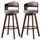 30.4" Scandinavian Bar Barstools Living Room Bar and Counter Stool with Solid Wood Grey Brown 2 Piece Set Clearhalo 'Bar Furniture' 'Bar Stools' 'bar_stools' 'furn' 'furn_bar_stools' 'furniture_bar_stools' 'Kitchen & Dining Furniture' 'kitchen&dining_furn' 'kitchen' 'kitchen_furn' Furniture' 4321392