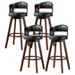 30.4" Scandinavian Bar Barstools Living Room Bar and Counter Stool with Solid Wood Blackish Green Brown 4 Piece Set Clearhalo 'Bar Furniture' 'Bar Stools' 'bar_stools' 'furn' 'furn_bar_stools' 'furniture_bar_stools' 'Kitchen & Dining Furniture' 'kitchen&dining_furn' 'kitchen' 'kitchen_furn' Furniture' 4321410
