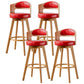 30.4" Scandinavian Bar Barstools Living Room Bar and Counter Stool with Solid Wood Red Wood 4 Piece Set Clearhalo 'Bar Furniture' 'Bar Stools' 'bar_stools' 'furn' 'furn_bar_stools' 'furniture_bar_stools' 'Kitchen & Dining Furniture' 'kitchen&dining_furn' 'kitchen' 'kitchen_furn' Furniture' 4321412