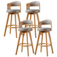 30.4" Scandinavian Bar Barstools Living Room Bar and Counter Stool with Solid Wood Grey Wood 4 Piece Set Clearhalo 'Bar Furniture' 'Bar Stools' 'bar_stools' 'furn' 'furn_bar_stools' 'furniture_bar_stools' 'Kitchen & Dining Furniture' 'kitchen&dining_furn' 'kitchen' 'kitchen_furn' Furniture' 4321413