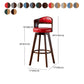 30.4" Scandinavian Bar Barstools Living Room Bar and Counter Stool with Solid Wood Clearhalo 'Bar Furniture' 'Bar Stools' 'bar_stools' 'furn' 'furn_bar_stools' 'furniture_bar_stools' 'Kitchen & Dining Furniture' 'kitchen&dining_furn' 'kitchen' 'kitchen_furn' Furniture' 4321419