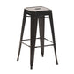 Industrial Style Bar Stools Stackable Wrought Iron Bar Cafe Metal High Chairs Black 1 Piece Clearhalo 'Bar Furniture' 'Bar Stools' 'bar_stools' 'furn' 'furn_bar_stools' 'furniture_bar_stools' 'Kitchen & Dining Furniture' 'kitchen&dining_furn' 'kitchen' 'kitchen_furn' Furniture' 4321429