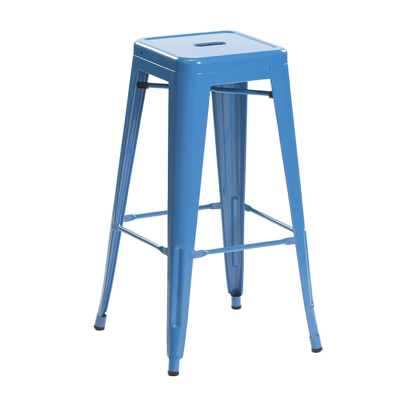 Industrial Style Bar Stools Stackable Wrought Iron Bar Cafe Metal High Chairs Sky Blue 1 Piece Clearhalo 'Bar Furniture' 'Bar Stools' 'bar_stools' 'furn' 'furn_bar_stools' 'furniture_bar_stools' 'Kitchen & Dining Furniture' 'kitchen&dining_furn' 'kitchen' 'kitchen_furn' Furniture' 4321437