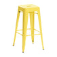 Industrial Style Bar Stools Stackable Wrought Iron Bar Cafe Metal High Chairs Yellow 1 Piece Clearhalo 'Bar Furniture' 'Bar Stools' 'bar_stools' 'furn' 'furn_bar_stools' 'furniture_bar_stools' 'Kitchen & Dining Furniture' 'kitchen&dining_furn' 'kitchen' 'kitchen_furn' Furniture' 4321440