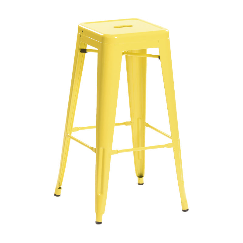 Industrial Style Bar Stools Stackable Wrought Iron Bar Cafe Metal High Chairs Yellow 1 Piece Clearhalo 'Bar Furniture' 'Bar Stools' 'bar_stools' 'furn' 'furn_bar_stools' 'furniture_bar_stools' 'Kitchen & Dining Furniture' 'kitchen&dining_furn' 'kitchen' 'kitchen_furn' Furniture' 4321440