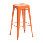 Industrial Style Bar Stools Stackable Wrought Iron Bar Cafe Metal High Chairs Orange 1 Piece Clearhalo 'Bar Furniture' 'Bar Stools' 'bar_stools' 'furn' 'furn_bar_stools' 'furniture_bar_stools' 'Kitchen & Dining Furniture' 'kitchen&dining_furn' 'kitchen' 'kitchen_furn' Furniture' 4321446