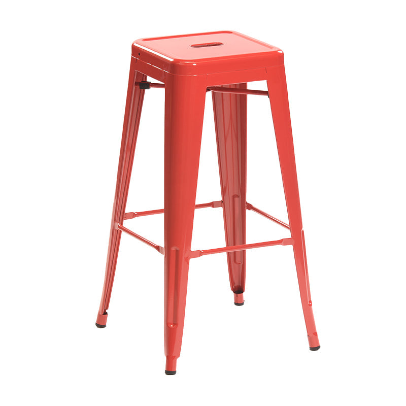Industrial Style Bar Stools Stackable Wrought Iron Bar Cafe Metal High Chairs Red 1 Piece Clearhalo 'Bar Furniture' 'Bar Stools' 'bar_stools' 'furn' 'furn_bar_stools' 'furniture_bar_stools' 'Kitchen & Dining Furniture' 'kitchen&dining_furn' 'kitchen' 'kitchen_furn' Furniture' 4321449