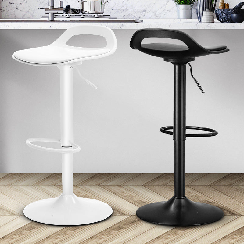 Dining Room Modern Leather Barstool Rotating Lifting Bar Stool with Backrests Clearhalo 'Bar Furniture' 'Bar Stools' 'bar_stools' 'furn' 'furn_bar_stools' 'furniture_bar_stools' 'Kitchen & Dining Furniture' 'kitchen&dining_furn' 'kitchen' 'kitchen_furn' Furniture' 4321455