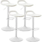 Dining Room Modern Leather Barstool Rotating Lifting Bar Stool with Backrests White 4 Piece Set Clearhalo 'Bar Furniture' 'Bar Stools' 'bar_stools' 'furn' 'furn_bar_stools' 'furniture_bar_stools' 'Kitchen & Dining Furniture' 'kitchen&dining_furn' 'kitchen' 'kitchen_furn' Furniture' 4321456