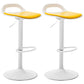 Dining Room Modern Leather Barstool Rotating Lifting Bar Stool with Backrests Yellow 2 Piece Set Clearhalo 'Bar Furniture' 'Bar Stools' 'bar_stools' 'furn' 'furn_bar_stools' 'furniture_bar_stools' 'Kitchen & Dining Furniture' 'kitchen&dining_furn' 'kitchen' 'kitchen_furn' Furniture' 4321475