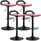 Dining Room Modern Leather Barstool Rotating Lifting Bar Stool with Backrests Red 4 Piece Set Clearhalo 'Bar Furniture' 'Bar Stools' 'bar_stools' 'furn' 'furn_bar_stools' 'furniture_bar_stools' 'Kitchen & Dining Furniture' 'kitchen&dining_furn' 'kitchen' 'kitchen_furn' Furniture' 4321476
